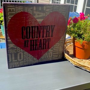 Urban Notes Country at Heart Wall Art 12” Square